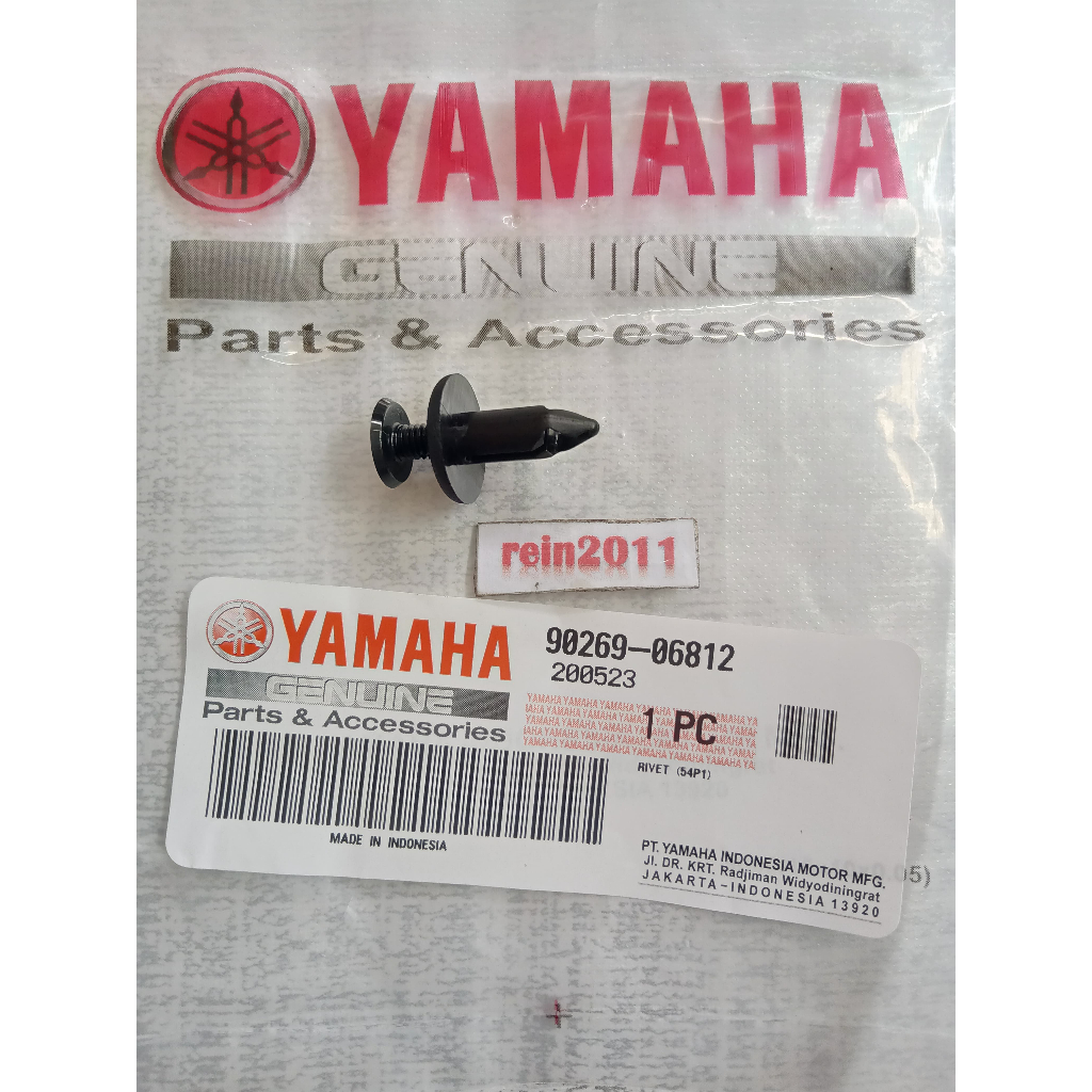 BAUT KLIP PLASTIK NMAX MIO J R15 ASLI / BAUT KANCING BODY NMAX R15 ORI YAMAHA 90269 06812
