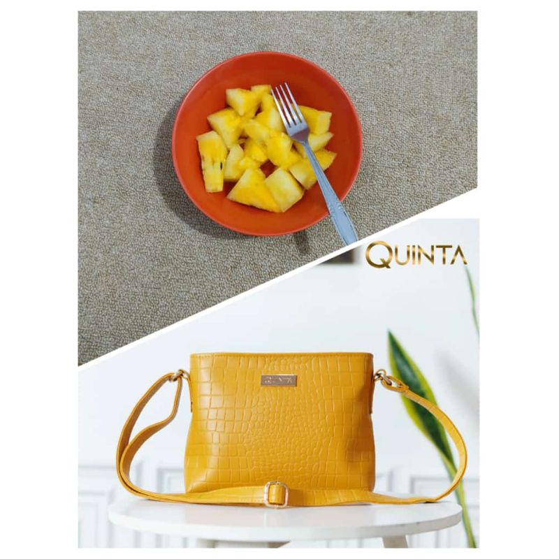 Tas Quinta Nazilla croco sling bag