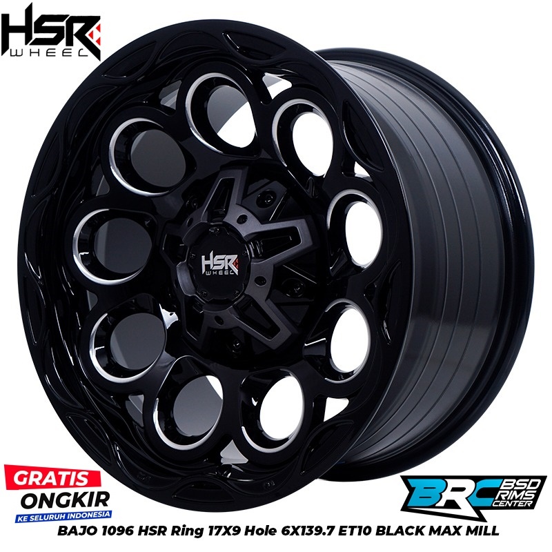 VELG MOBIL PAZERO FORTUNER HUMMER EVEREST TRITON BAJO 1096 HSR R17X9 H6X139,7 ET10 BM