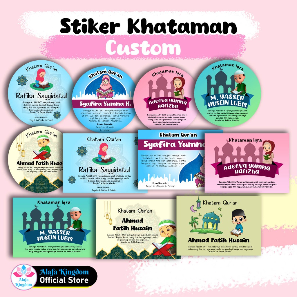 alafakingdom Stiker Khataman Iqro & Al Qur'an