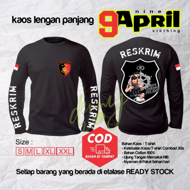 kaos thirs RESKRIM TERBARU KAOS BARESKRIM KAOS POLISI PAKAYAN POLISI