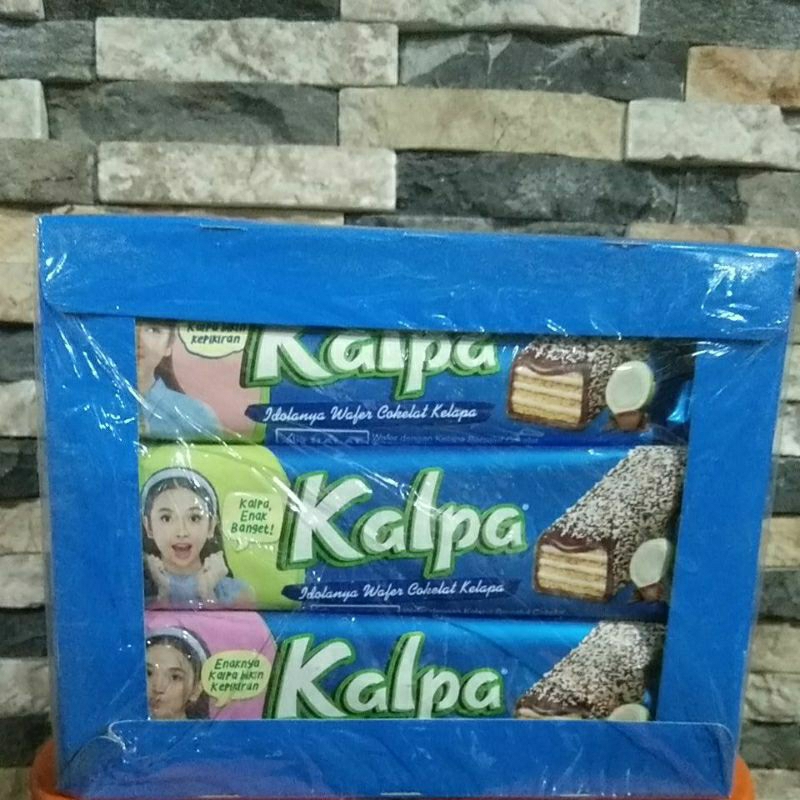 

Kalpa wafer cokelat kelapa 1 Box isi 12