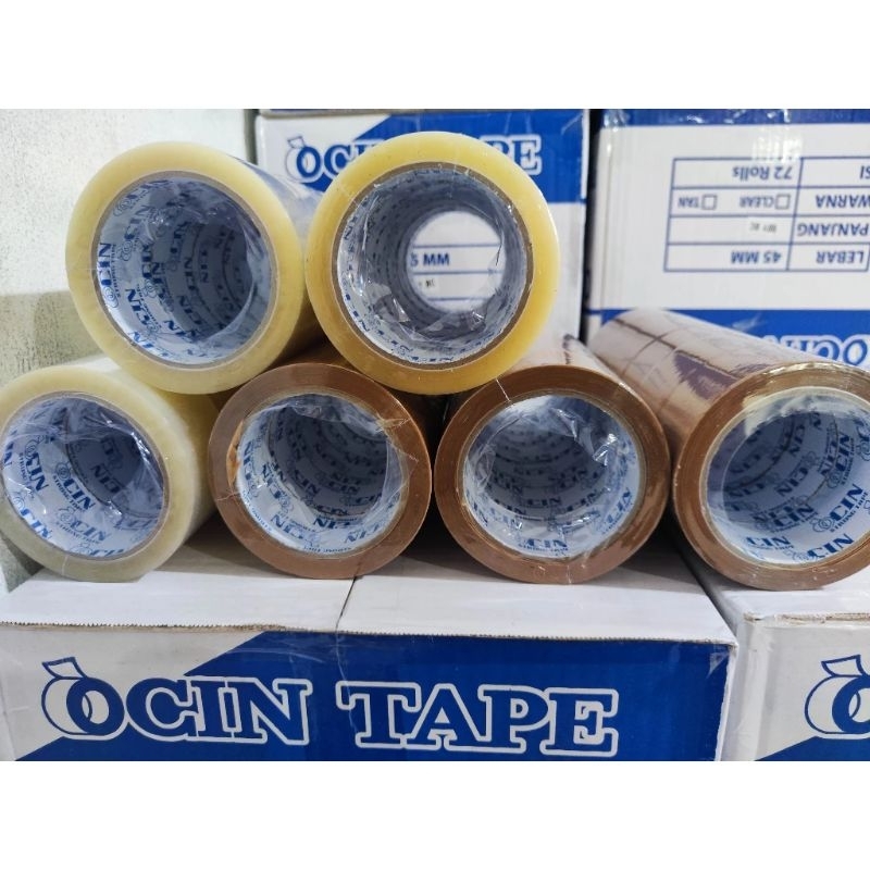 

lakban bening coklat grosir murah perdus 1 dus 72 roll