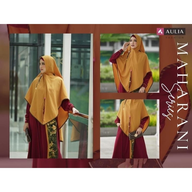 Set Gamis AULIA fashion Maharani maroone XS
