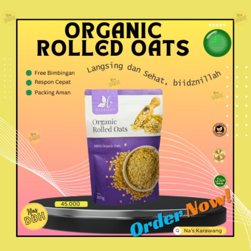 

ORGANIC ROLLED OATS by HERBALOV