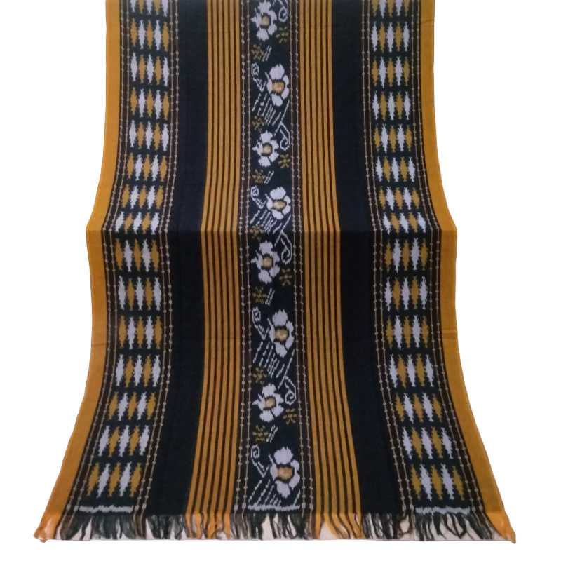 Kain Tenun Kain Tenun Troso Tenun Jepara Motif Toraja Warna Kuning