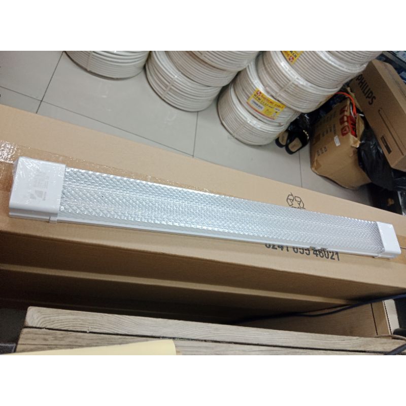 lampu led t8 slim prismatic integrated bening susu 60cm 120cm