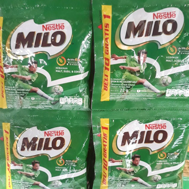 

SBJX1079 Milo Sachet 1 renteng isi 11 Sachet