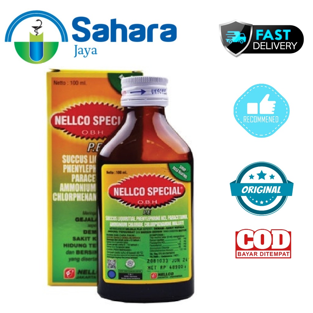 [SJ] OBH Nellco Special PE Sirup 100 ml / NELLCO SPECIAL PE 100 ML / NELLCO SPECIAL PE OBH
