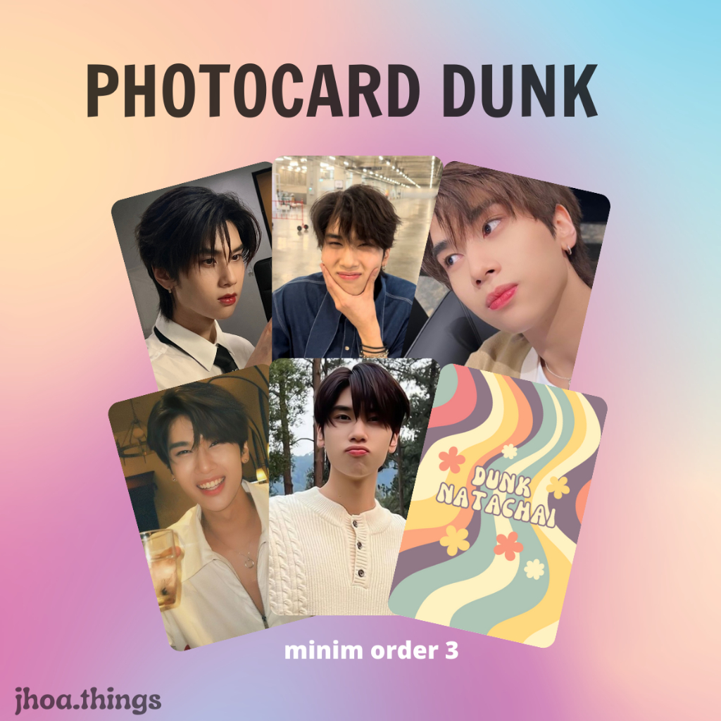 [UNOFFICIAL] PHOTOCARD DUNK NATACHAI THAI ACTOR GMMTV HIDDEN AGENDA