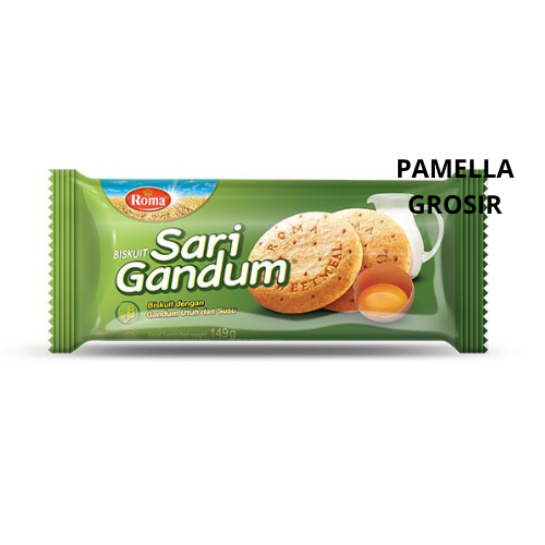 

TERLARIS BISKUIT ROMA SARI GANDUM ROLL 149 GRAM - (1 DUS ISI 20 PCS) SNACK makanan ringan jajanan cemilan camilan pedas asin gurih manis murah