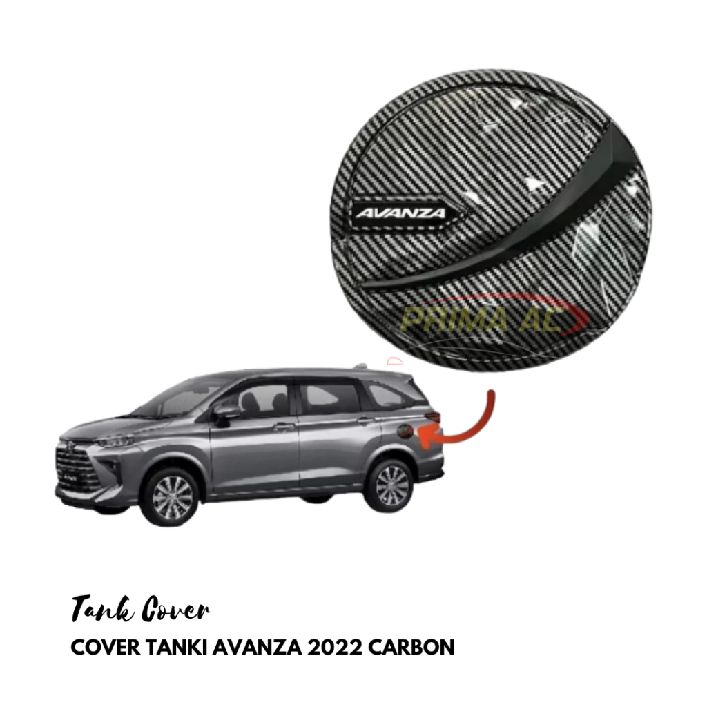 PROMO/Cuci gudang Avanza 2022 Cover Tutup Bensin Tank Cover Luxury Black Carbon Aksesoris Avanza 202