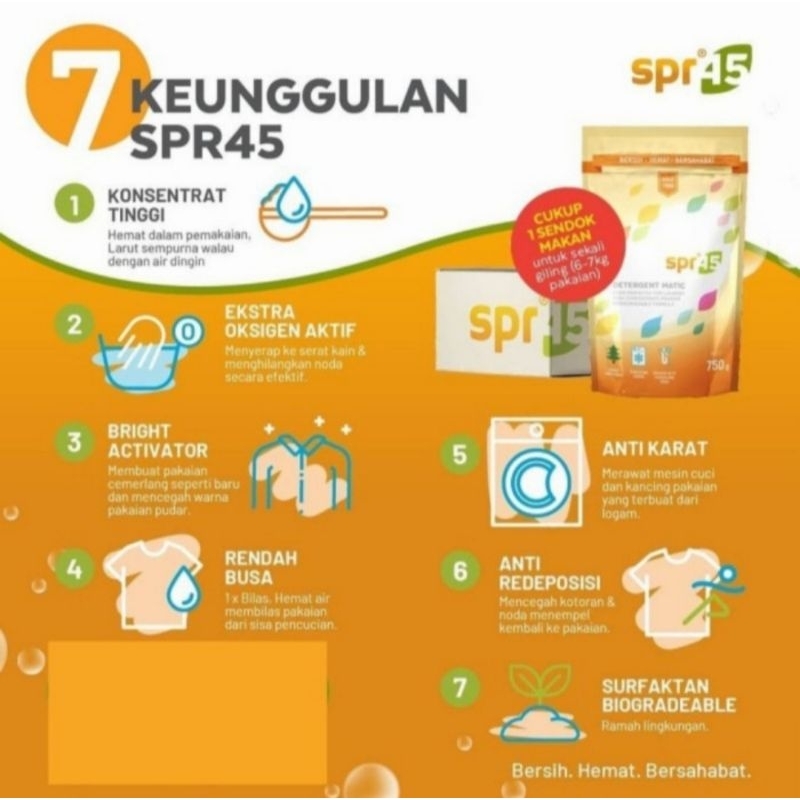 Detergen Matic Spr 45 750 Gram - Detergen Laundry Spr45