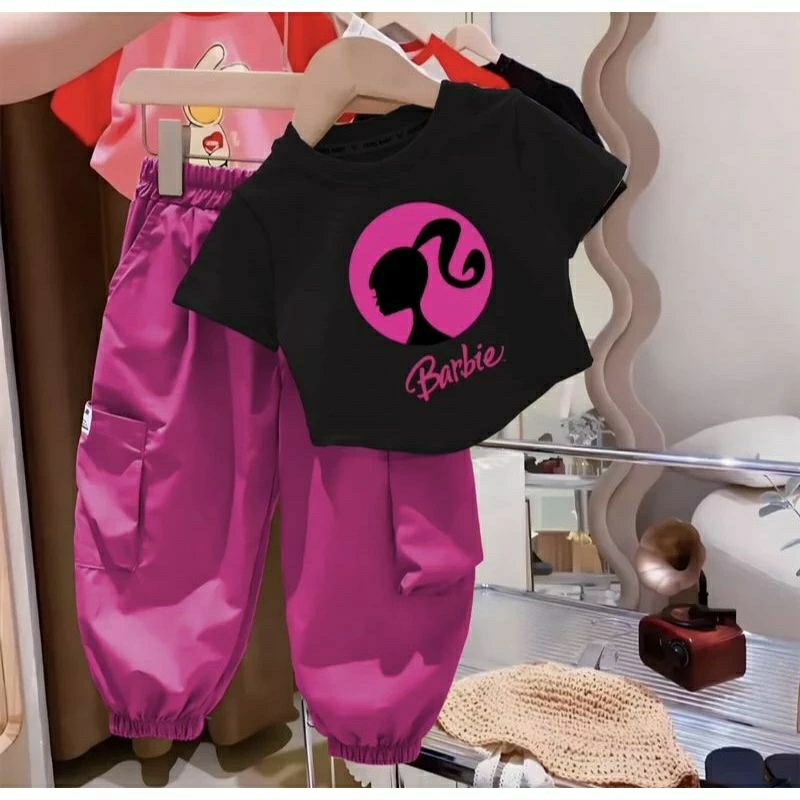 Setelan Baju Barbie Anak Perempuan Terbaru | Baju Anak Perempuan 1 - 5 Tahun