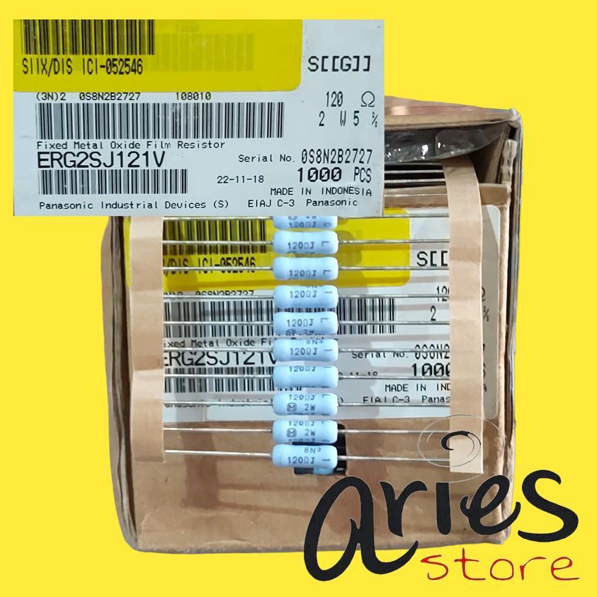 RESISTOR PANASONIC 2W 5% 120 OHM  ORIGINAL