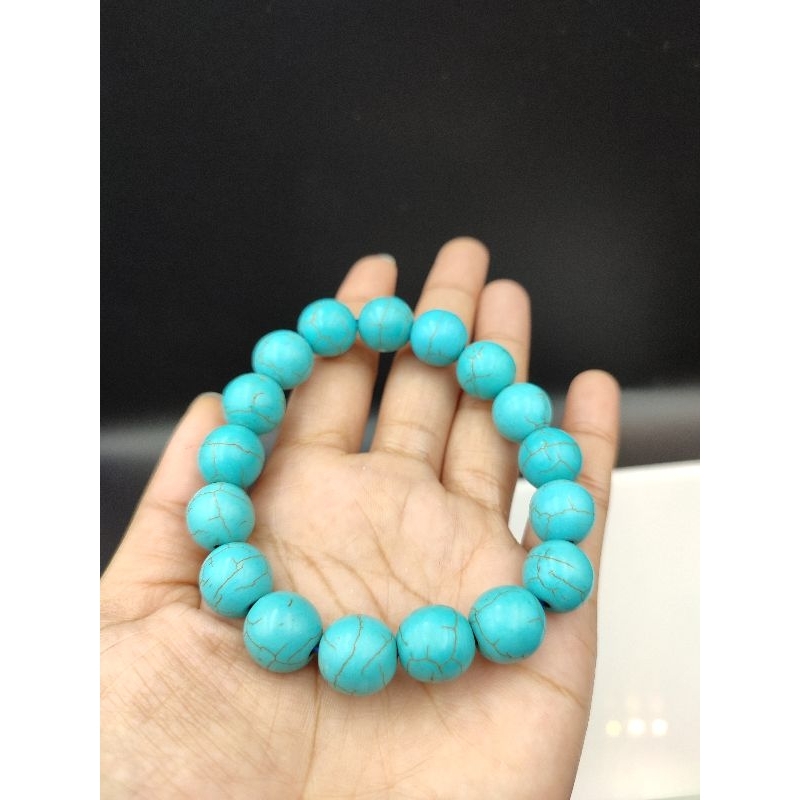 Gelang Batu Alam Turquoise / Gelang Batu Alam Pirus