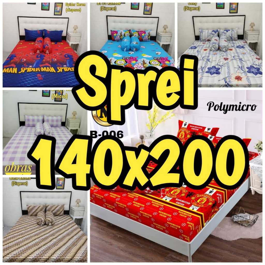 SPREI MURAH SEPREI AESTHETIC VIRAL SPREI 140x200 Double SPREI MOTIF SEPREI 140X200 SEPREI 140X200 SP