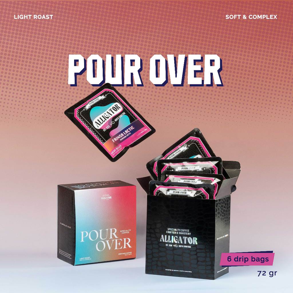 

Alligator Coffee Drip Bag - Pour Over ( 6 Circular Drip Bag )