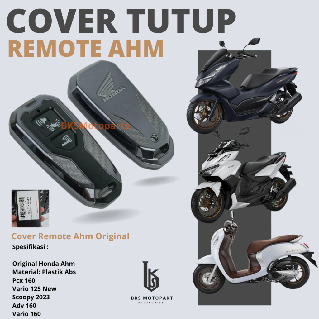 Cover Case Pelindung Remote Motor Honda Pcx 160 Scoopy 2023 Vario New 125 160 Dan Adv 160 Original Ahm