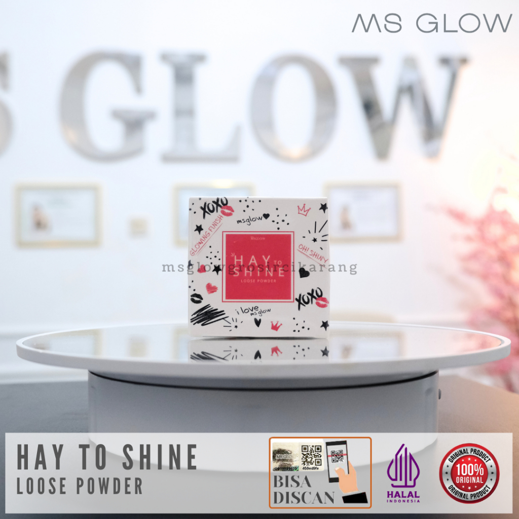 Hay To Shine Bedak Ivory Natural Loose Powder MS Glow Ori