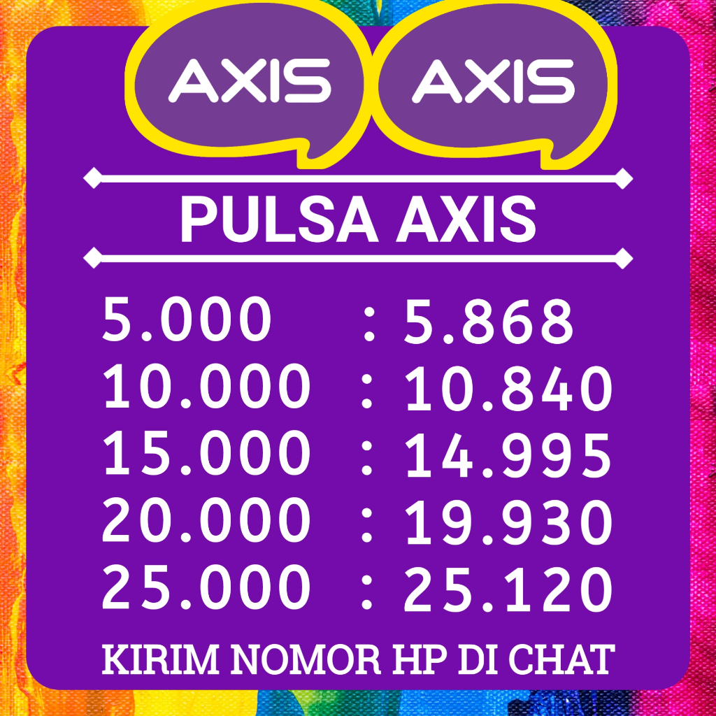 PULSA TF XL/AXIS MURAH