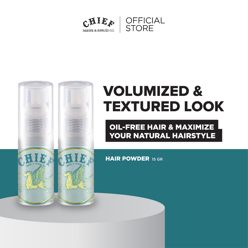 CHIEF Hair Powder 15gr - Texturizing Dry Sand Paket isi 2pcs