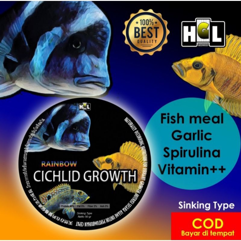 CICHLID GROWTH Pelet Ikan Cichlid