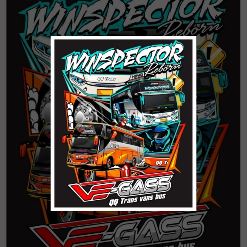 

(free sticker)CETAK STICKER BUSMANIA 5 PCS WINSPECTOR X VE-GASS HOLOGRAM TERMURAH