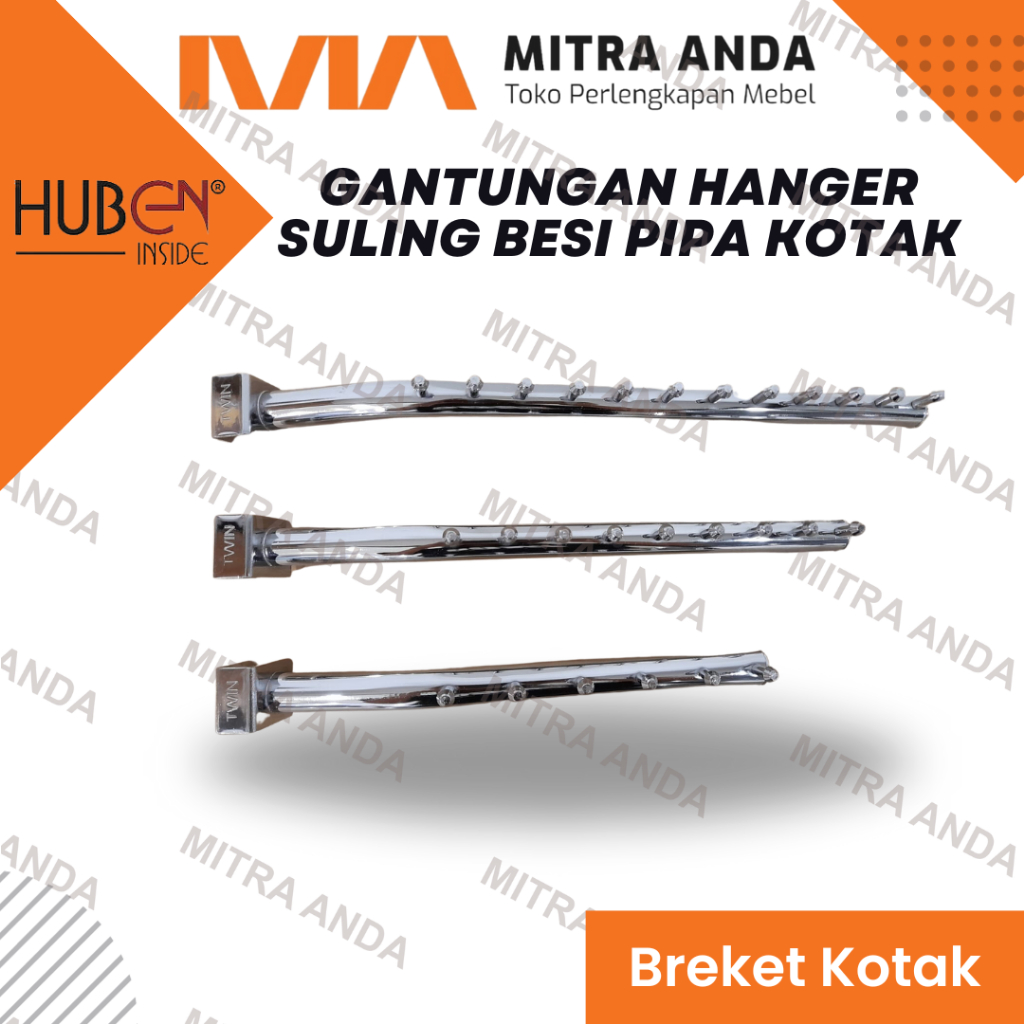 Suling Hanger Besi Pipa Kotak | Gantungan Hanger Suling Besi | Suling Pipa Kotak | Hanger suling bel