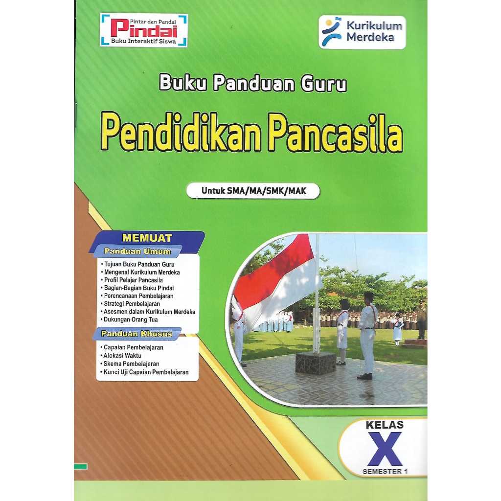 Buku Pindai Panduan Guru PKN Kelas 10 SMA/MA/SMK/MAK Semester 1 Kurikulum Merdeka