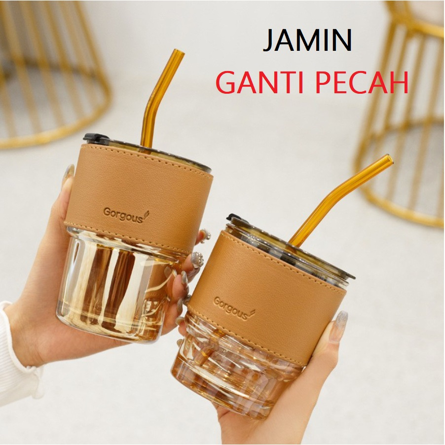 Tumbler Aesthetic Gelas Minum Kaca Simple Elegan Tumbler Aesthetic Gelas Minum Kaca Simple Elegan Tu