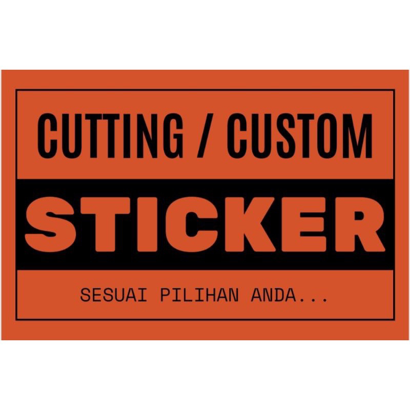 STIKER CUTTING STICKER NAMA HELM LAPTOP MOTOR CUSTOM