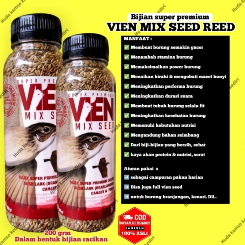 VIEN MIX SEED SUPER PREMIUM PAKAN BURUNG BRANJANGAN KENARI