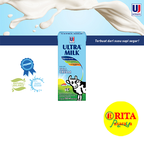 

Ultra Milk Susu UHT Full Cream 250 Ml