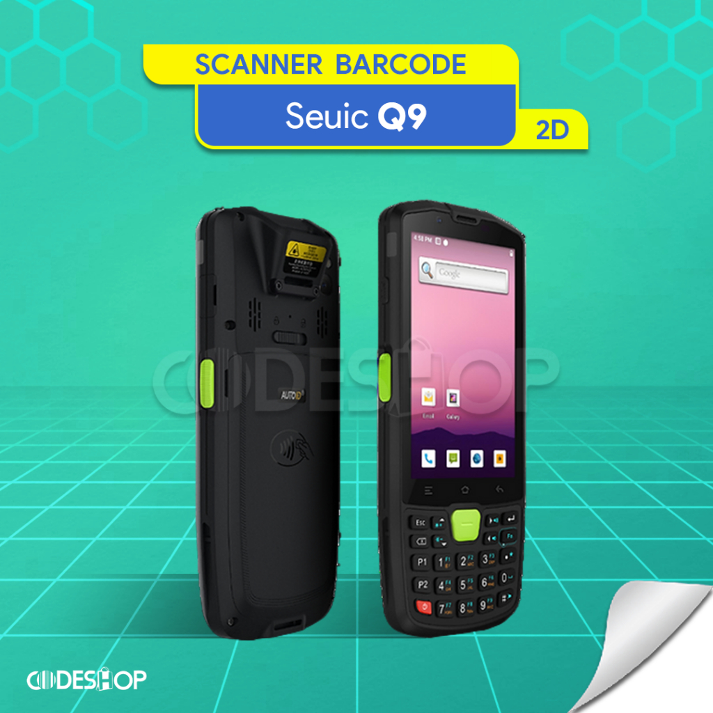 Scanner Barcode Seuic Q9 PDT PDA Mobile Andorid 2D WIFI NFC