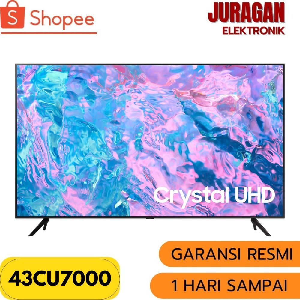 Led TV 43 Inch Samsung 43CU7000 UA43CU7000KXXD  Smart Google Tv