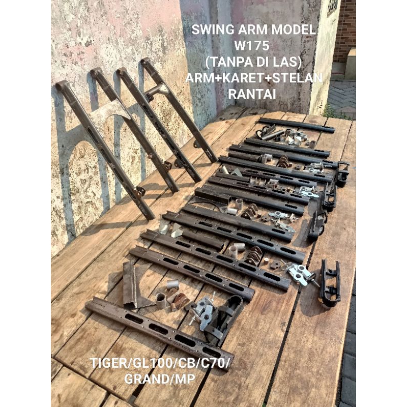 SWING ARM MODE W175 (TANPA DI LAS )SWING ARM W175 PNP TIGER/CB/GL100/ARM W175/