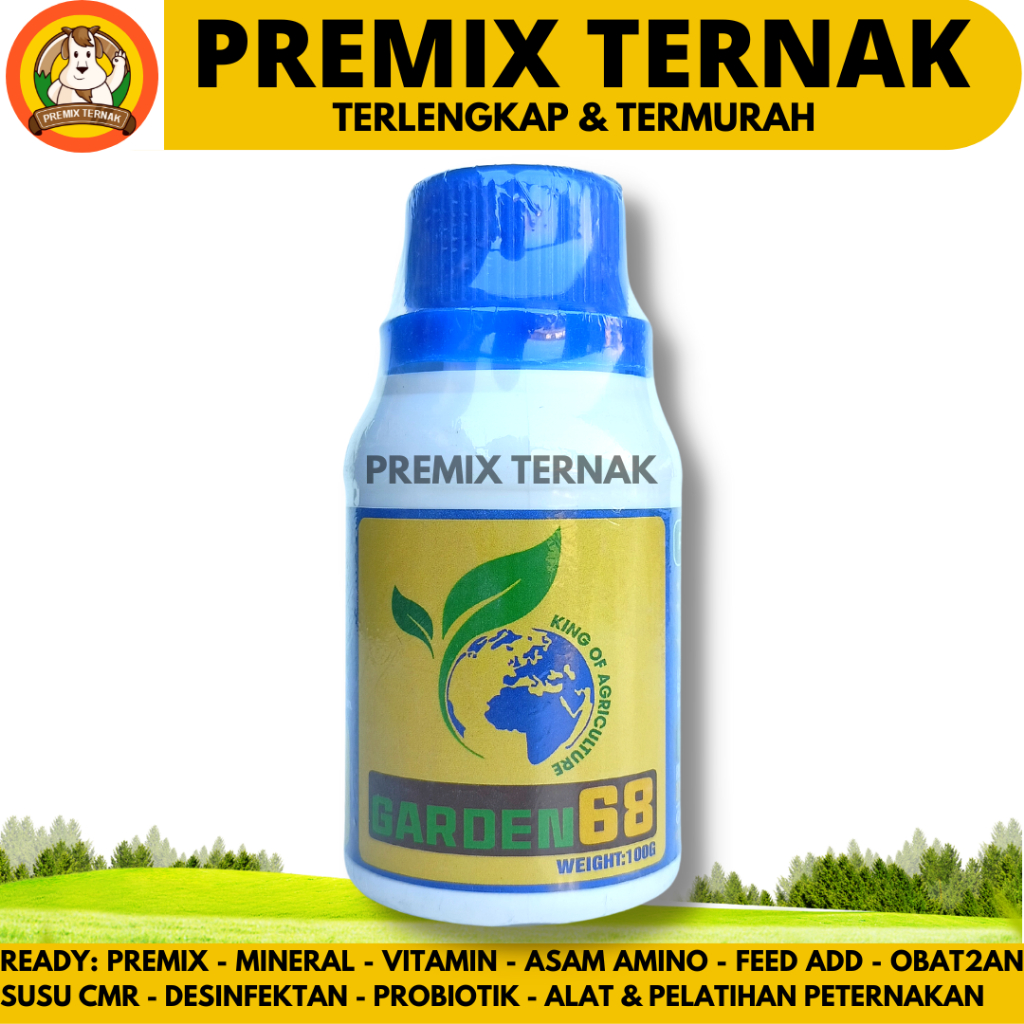 Garden 68 100 gram - Pupuk Hayati Multifungsi - Pupuk Organik Multifungsi - Garden 68 ORIGINAL - Roo