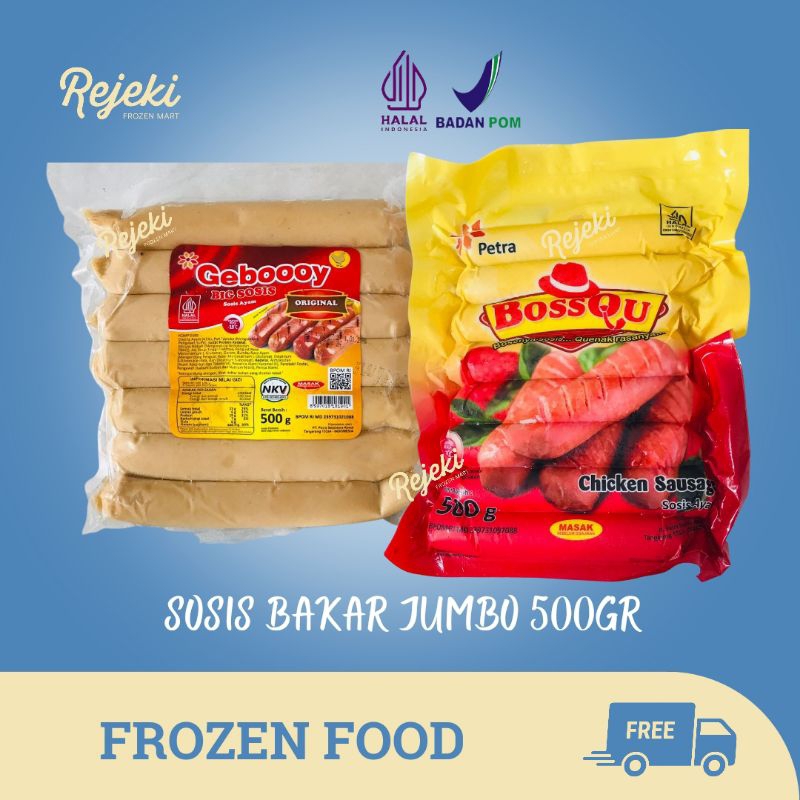 

Geboooyku / Boosqu Sosis Ayam Jumbo 500gr - Rejeki Frozen Moyo