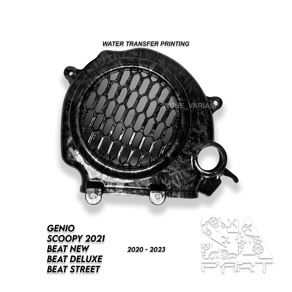 COVER TUTUP KIPAS FAN CARBON FORGED GENIO BEAT NEW DELUXE SCOOPY 2020 2022 FORGED