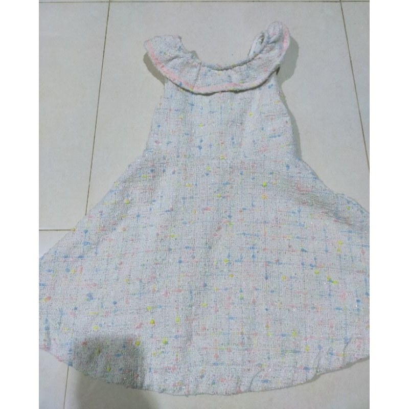 preloved Dress anak tweed