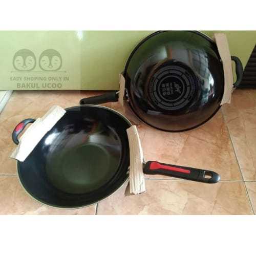 WAJAN GAGANG PANJANG ENAMEL HITAM GSF 1032P / WAJAN GAGANG PANJANG / WAJAN GSF / WAJAN ANTI LENGKET