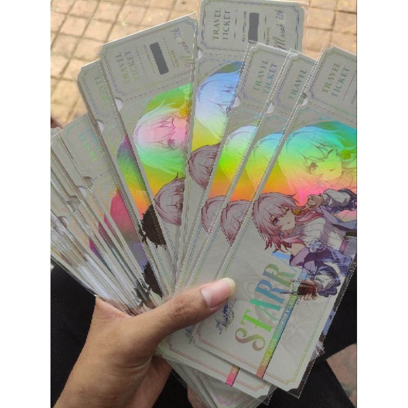 Bookmark Tiket Hologram Honkai Star Rail