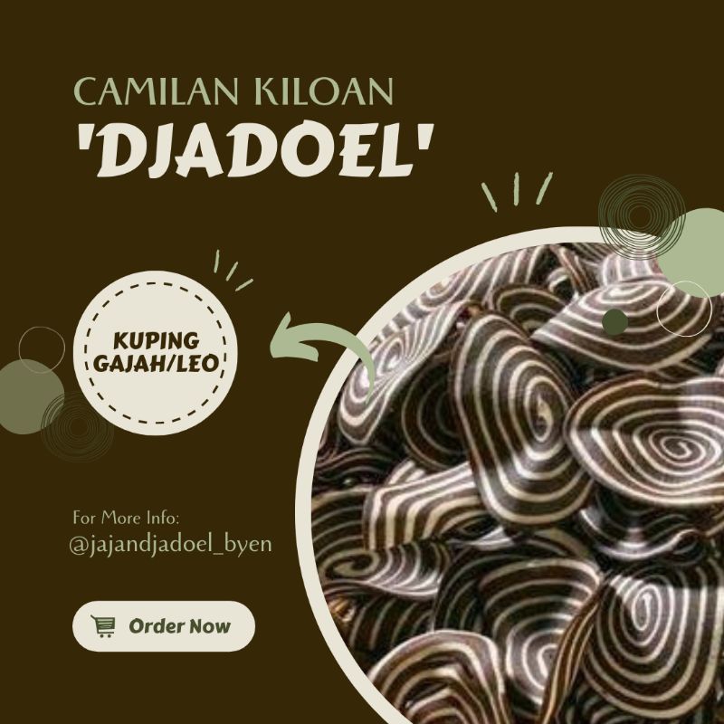 

[Camilan Jadul] KUPING GAJAH 250gram | Kuping Leo renyah | Kue kuping gajah cokelat