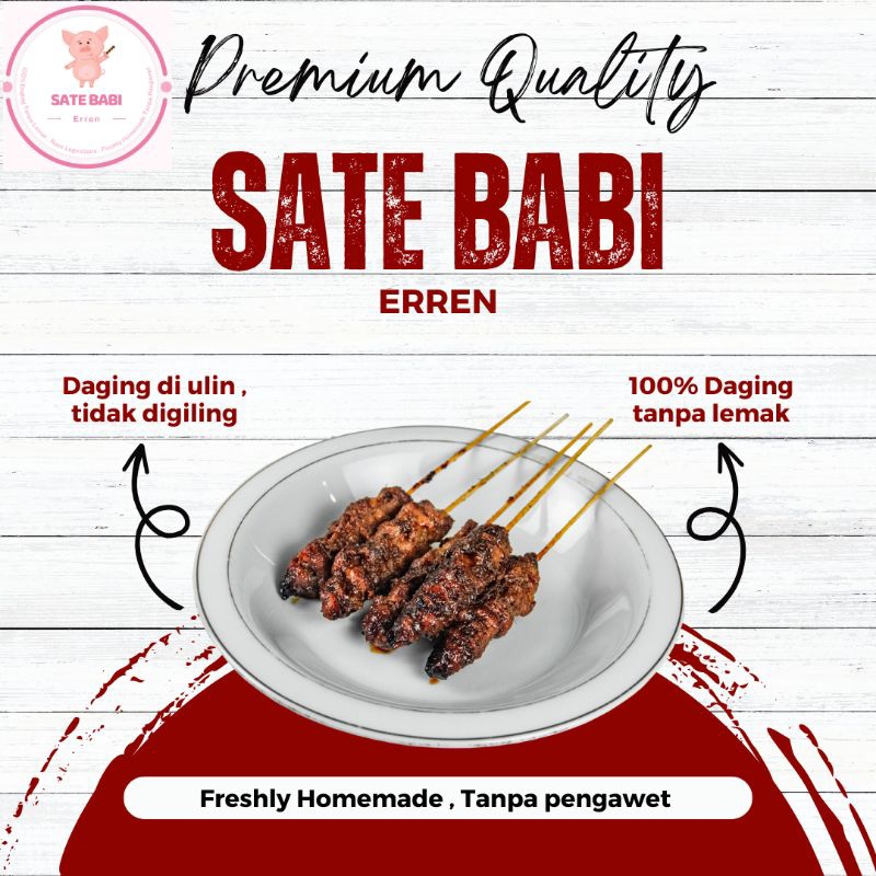 

50 TUSUK SATE BABI ERREN SATE BABI MANIS ENAK DAN MURAH