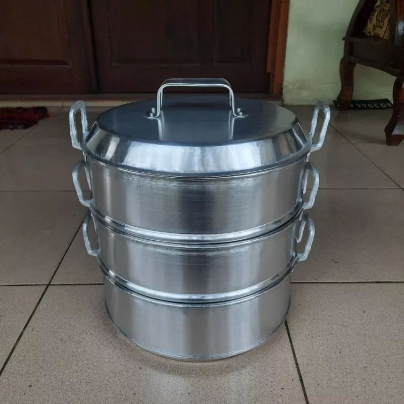 Panci Kukus/Dandang Kukusan susun 3 diameter 33cm