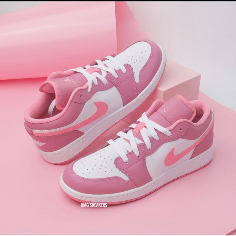 Air Jordan 1 Low Dessert Berry Valentine Pink GS - BNIB Original 100%