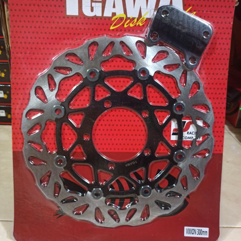Disc Piringan Cakram Rx King Lebar 300MM Igawa Model PSM Flower Kembang Piringan Cakram Depan Lebar 