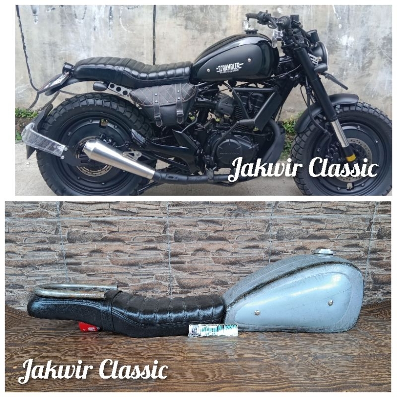 Jok Japstyle Jok XSR Jok custom plus Tangki Scrambler custom japstyle
