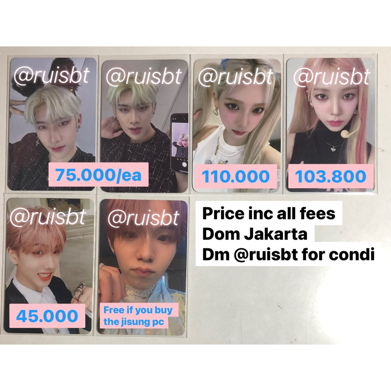 [GANTI KE JNT/JNE] Pc ricky karina jisung shotaro nct dream zb1 zerobaseone 1st first debut album yo